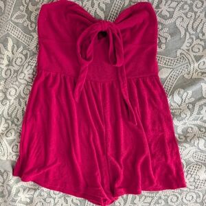 Wild Fable Target Red Romper Swimsuit Coverup